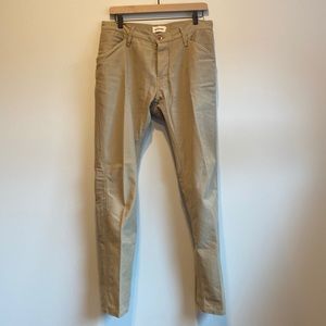 Taylor Stitch Camp Pants in Khaki Reverse Sateen